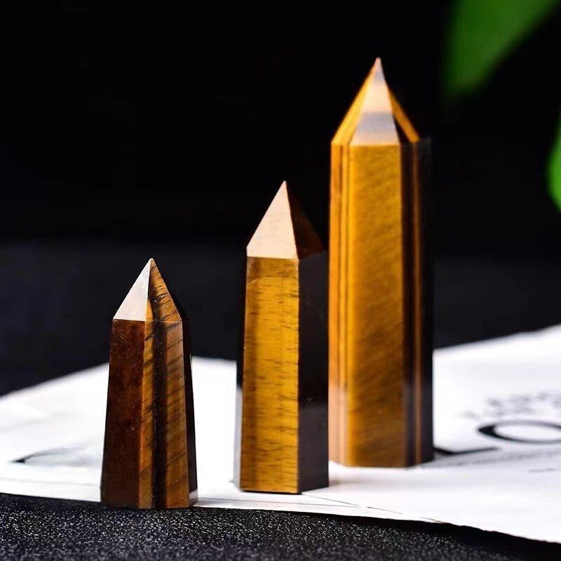 Natural Crystal Point Wand Tower Column Chakra Obelisk Quartz Healing Stone Rock
