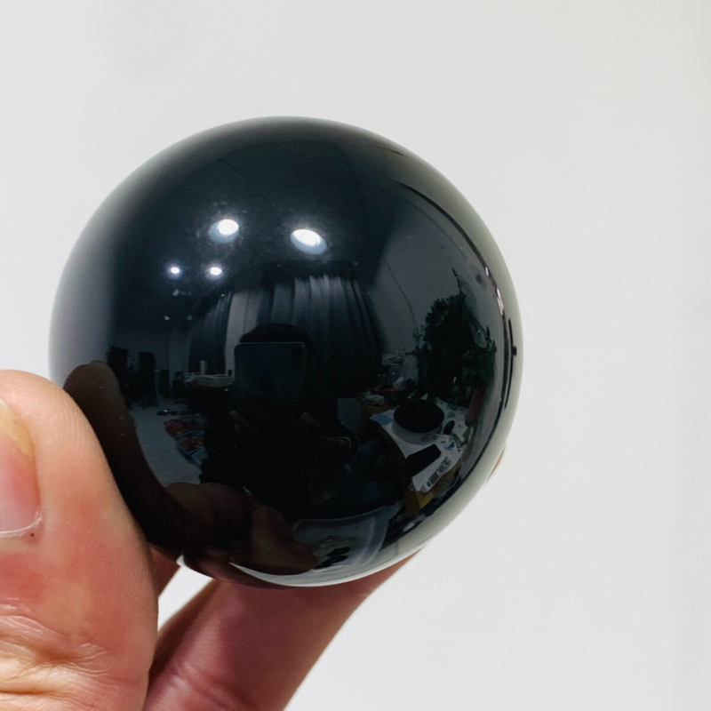 153g Natural Obsidian Quartz Ball Crystal Sphere Meditation Energy Healing