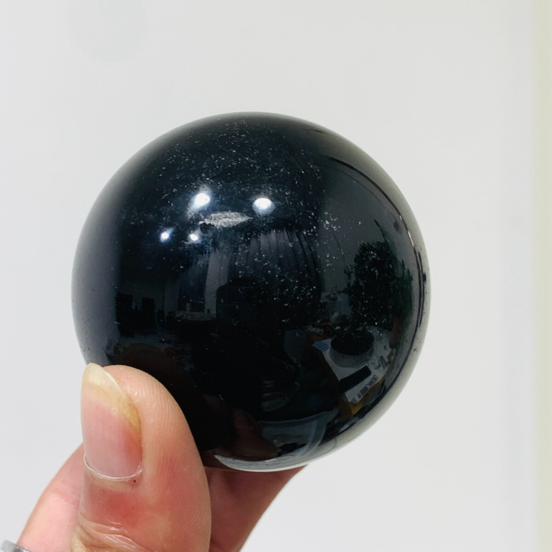 235g Natural Obsidian Quartz Ball Crystal Sphere Meditation Energy Healing