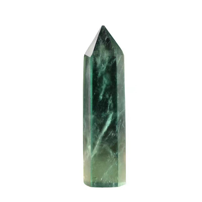 Natural Crystal Point Wand Tower Column Chakra Obelisk Quartz Healing Stone Rock