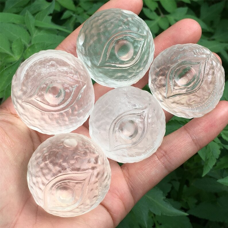 1PC Melting stone Ball Quartz Energy Reiki heal Divination Gifts Mineral Samples