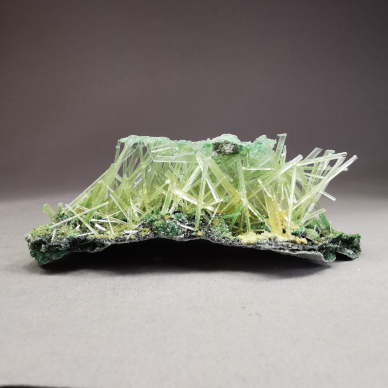 13.5 g RARE Gypsum var. Selenite w. Atacamite / Poland / Rough Crystal Specimen