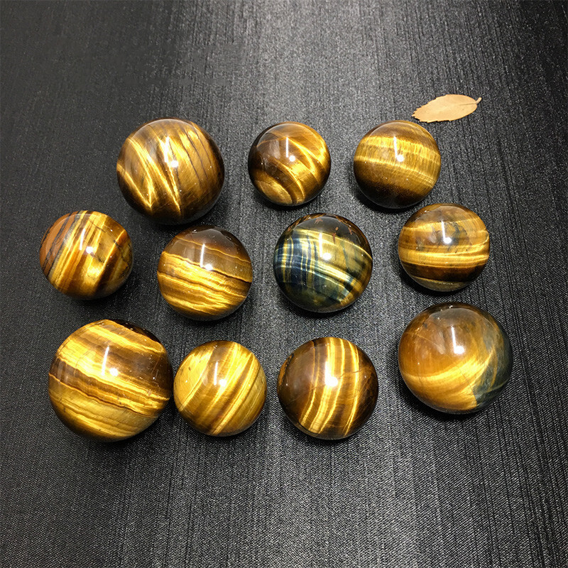 AAAA 40mm Natural Tiger's eye jasper sphere Quartz Crystal Ball Healing US Ship