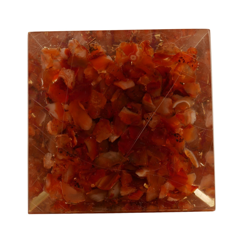 Carnelian Orgone Pyramid Stones Healing Crystals Free Shipping Free Shipping