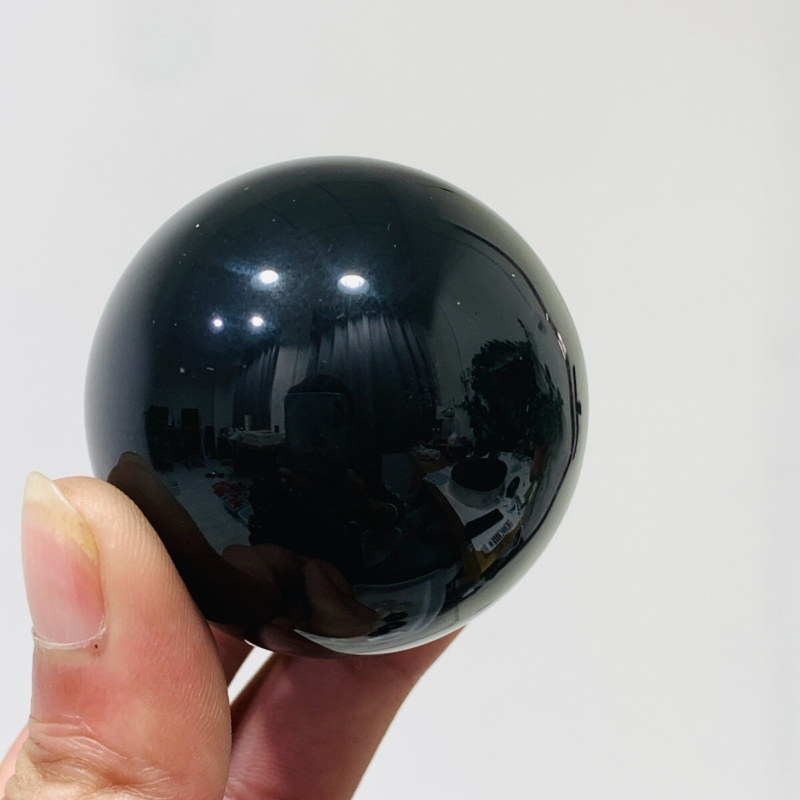 153g Natural Obsidian Quartz Ball Crystal Sphere Meditation Energy Healing