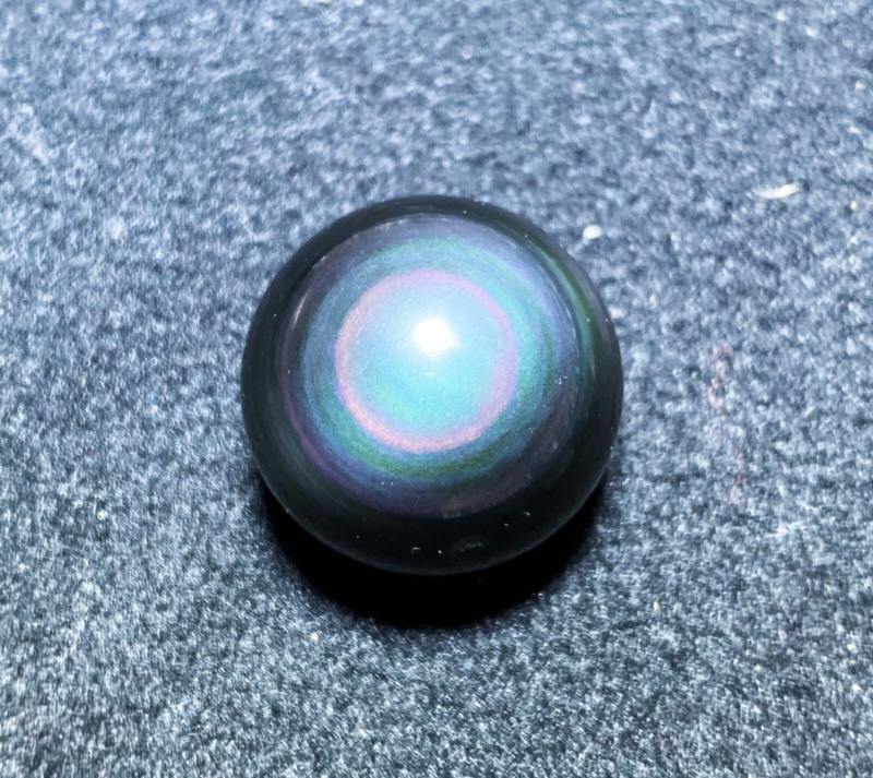 25mm Natural Color Obsidian Crystal Ball Repair