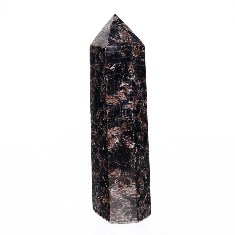 1052g Natural Fireworks Stone Obelisk Quartz Tower Crystal Wand Point Healing