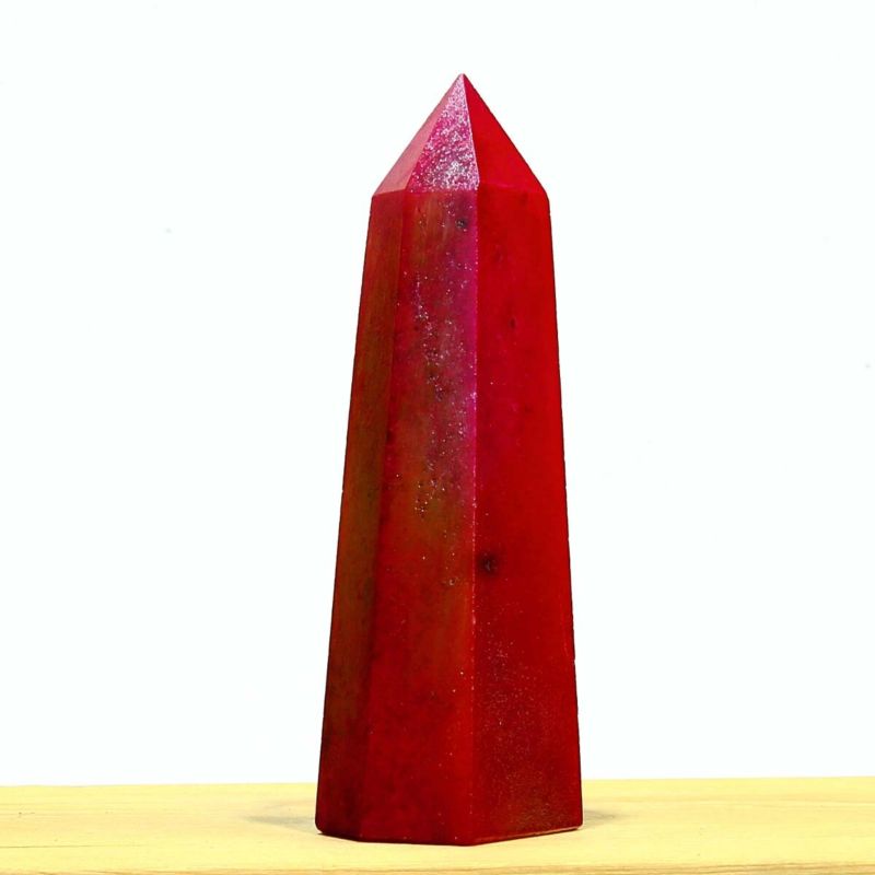 188g Electroplated Natural Crystal Quartz Tower Crystal Point rainbow Healing