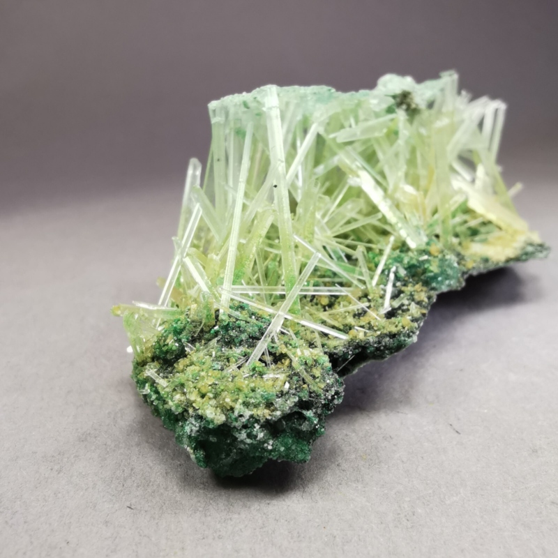 13.5 g RARE Gypsum var. Selenite w. Atacamite / Poland / Rough Crystal Specimen