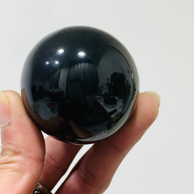 152g Natural Obsidian Quartz Ball Crystal Sphere Meditation Energy Healing