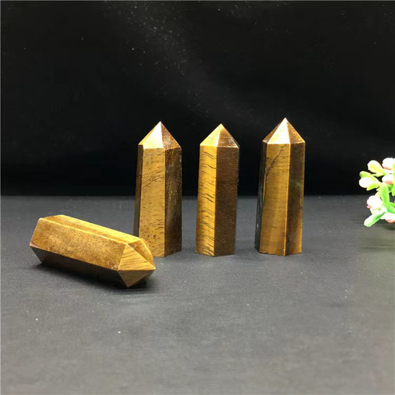 Natural Crystal Point Wand Tower Column Chakra Obelisk Quartz Healing Stone Rock