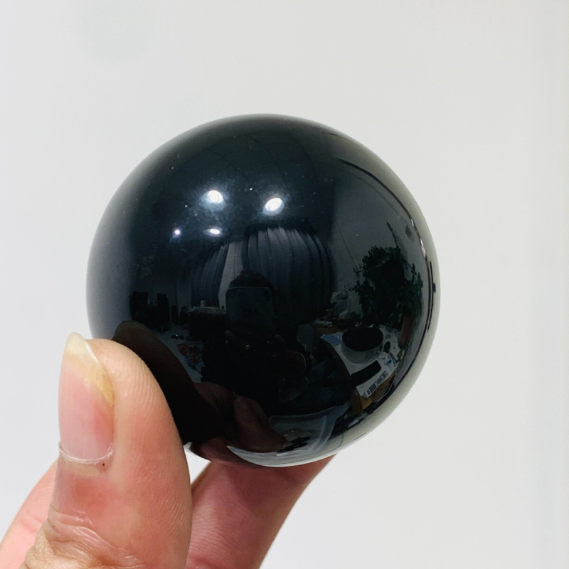 153g Natural Obsidian Quartz Ball Crystal Sphere Meditation Energy Healing