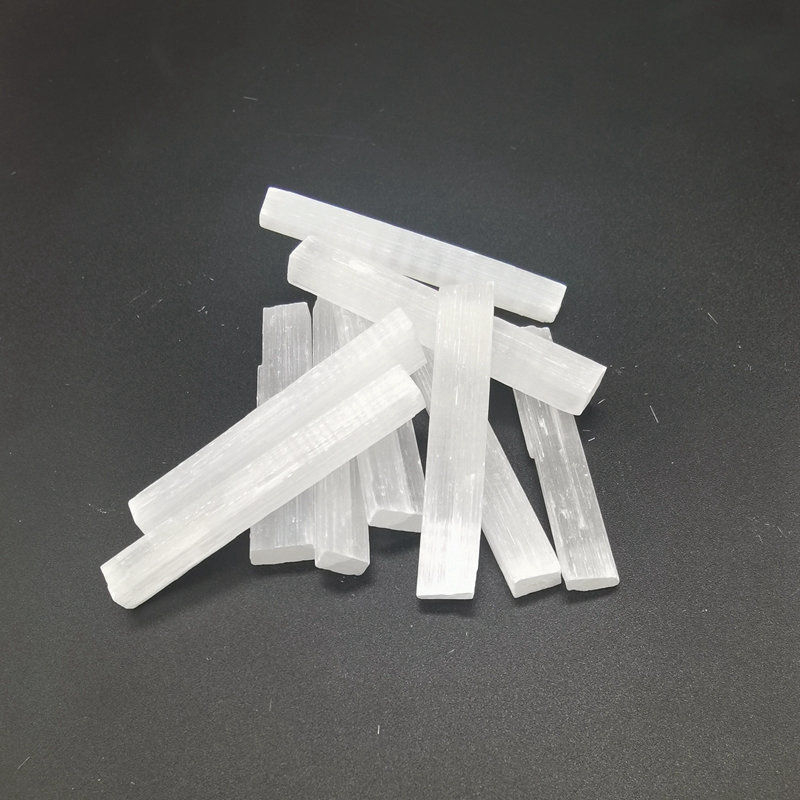 50-70mm Natural Quartz Crystal Selenite Stick Wand White Gypsum Blades Healing