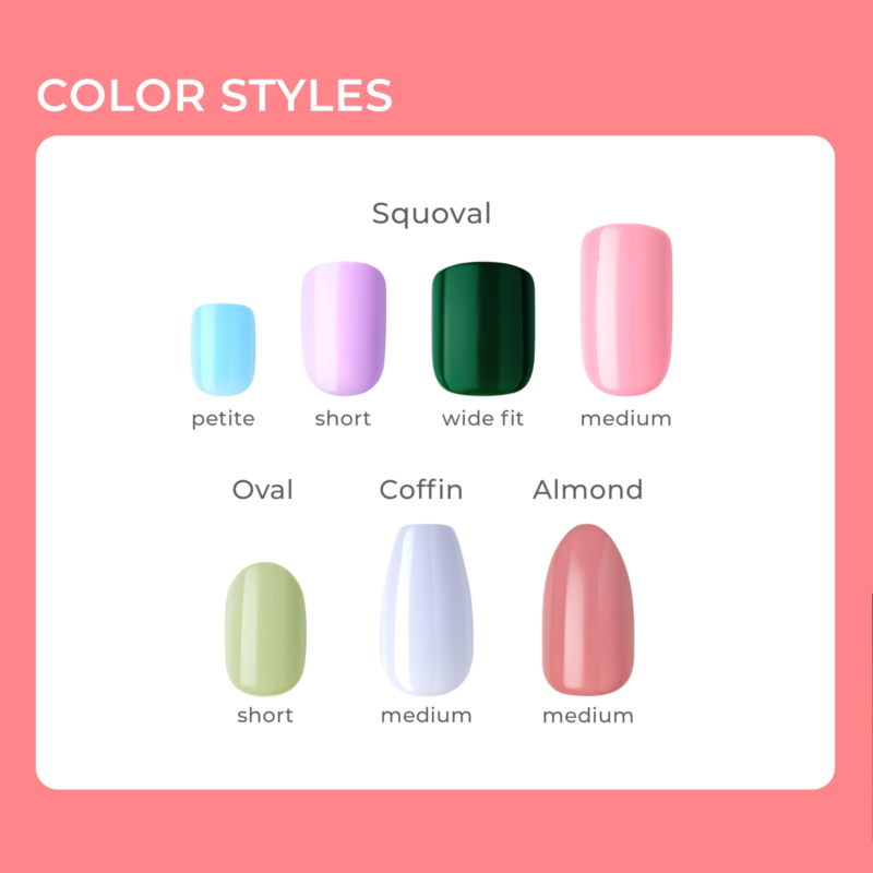 KISS imPRESS No Glue Mani Press On Nails, Design, Just a Dream', Pink, Short