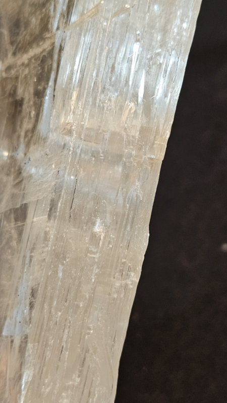 482g Natural Selenite Crystal Slab, Raw Phantom Slice, Gypsum Plate, Chakra
