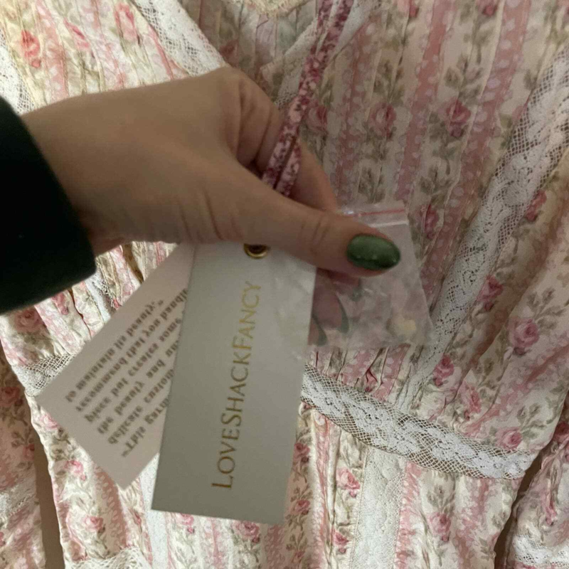 LoveShackFancy Pirelle pink dress