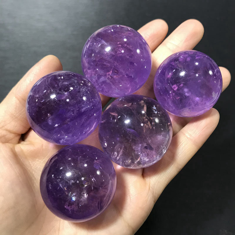 Natural Quartz Crystal Healing Gems Sphere Ball Energy Stone Reiki Decor + Stand
