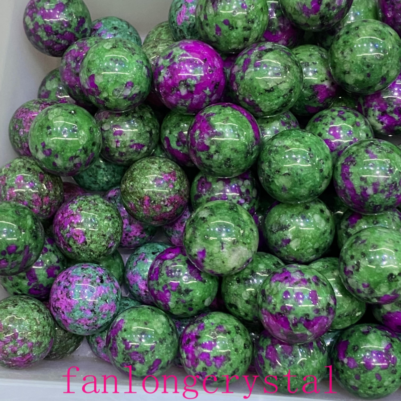 1pc Natural Zoisite Ball Sphere Quartz Crystal Mineral Gem Reiki Healing 30mm