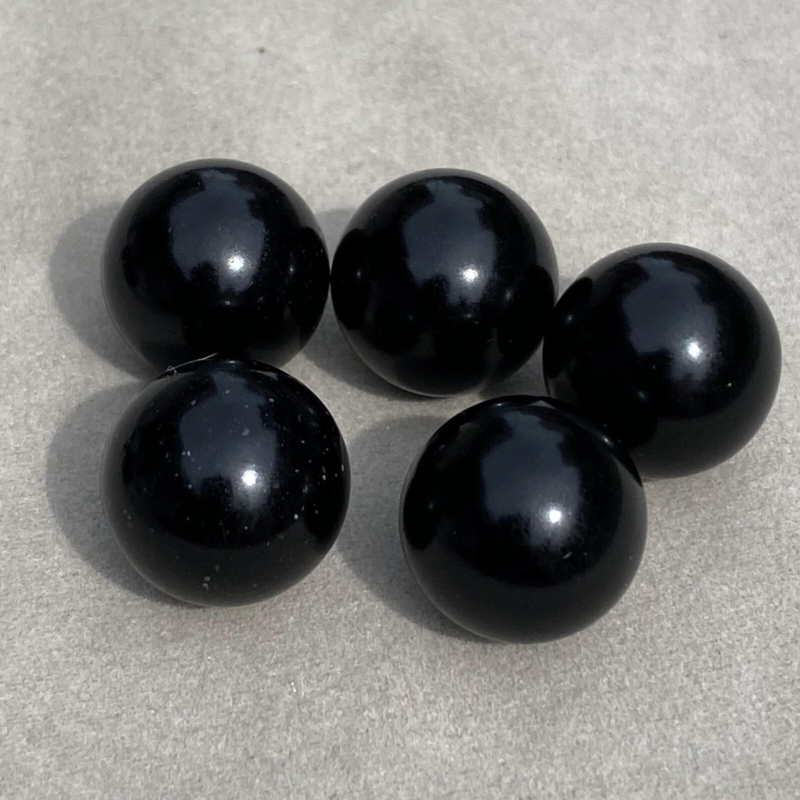 10pcs Natural Obsidian Ball Quartz Crystal Sphere 15mm+ Polishing Healing