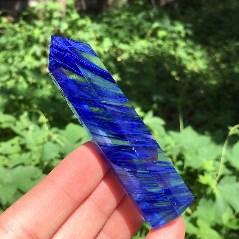 1kg Melting Stone Obelisk Quartz Crystal Wand Point Mineral Specimen Reiki Heal