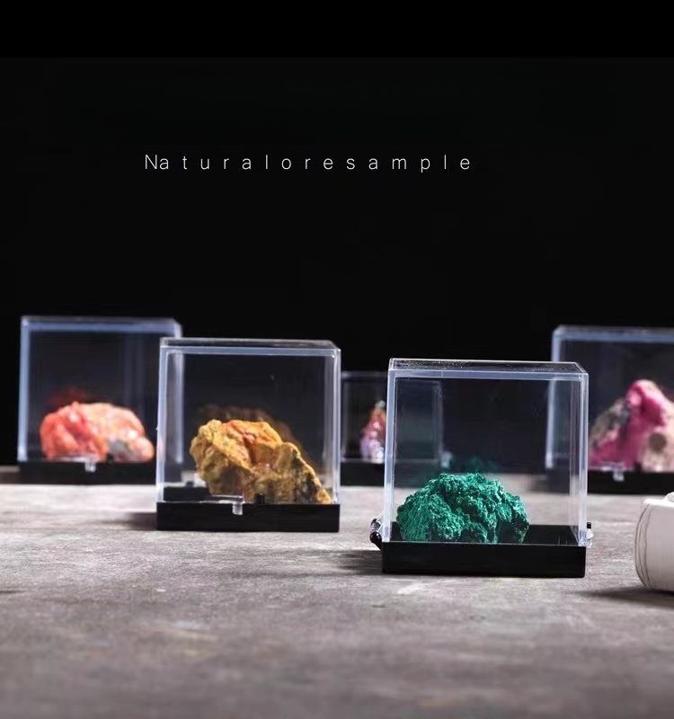 Natural ore crystal mineral raw stone geological science specimen collections