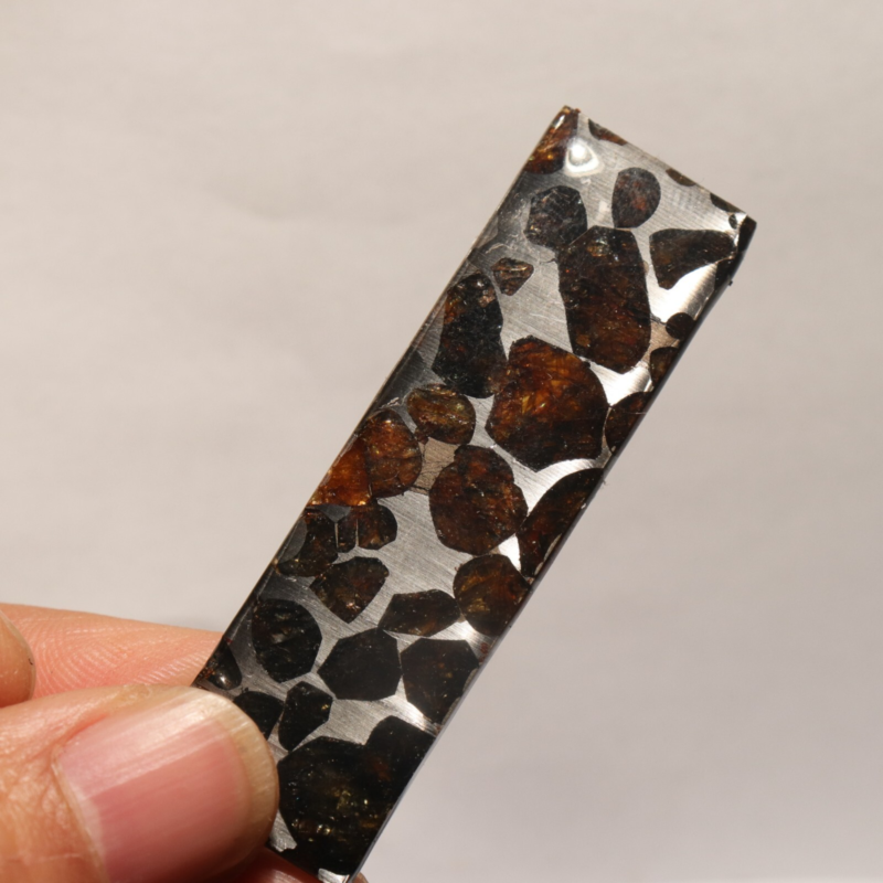 7g Rare slices of Kenyan Pallasite olive meteorite A59