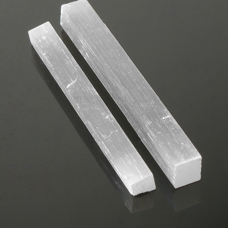 10Pcs Natural Quartz Selenite Stick Wand White Gypsum Crystal Point Stone Blades