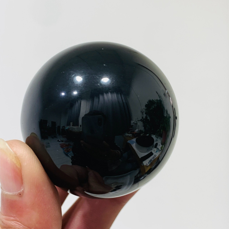 153g Natural Obsidian Quartz Ball Crystal Sphere Meditation Energy Healing