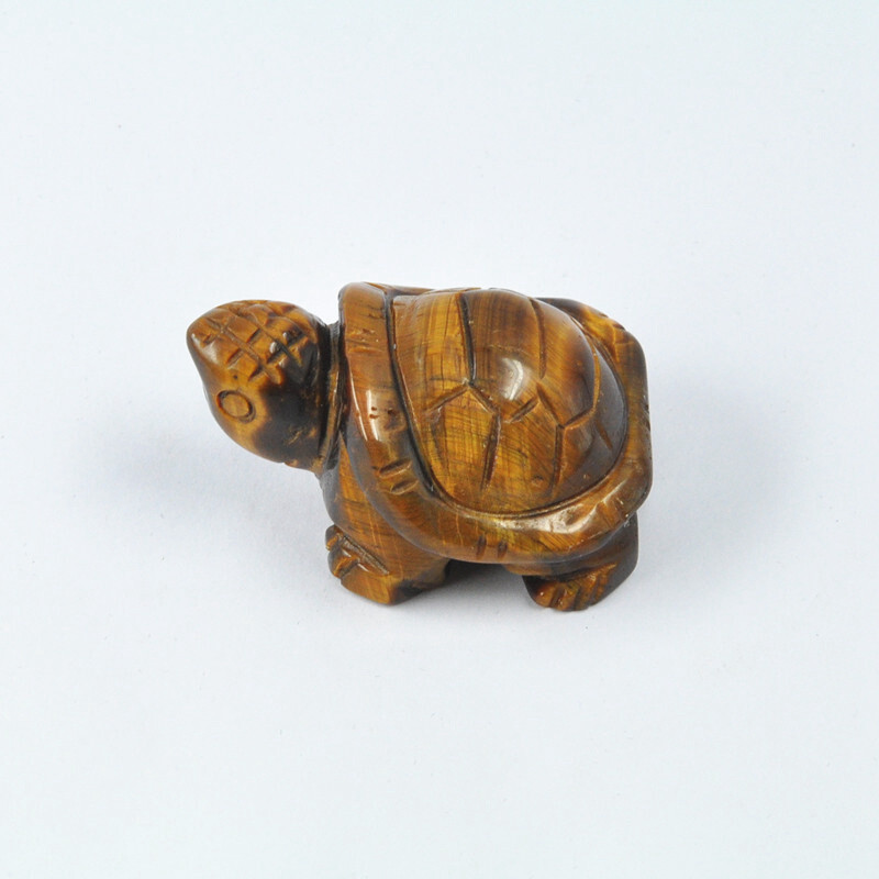 Natural Quartz Crystal Carved Longevity Tortoise Healing Gemstone Animal Turtle