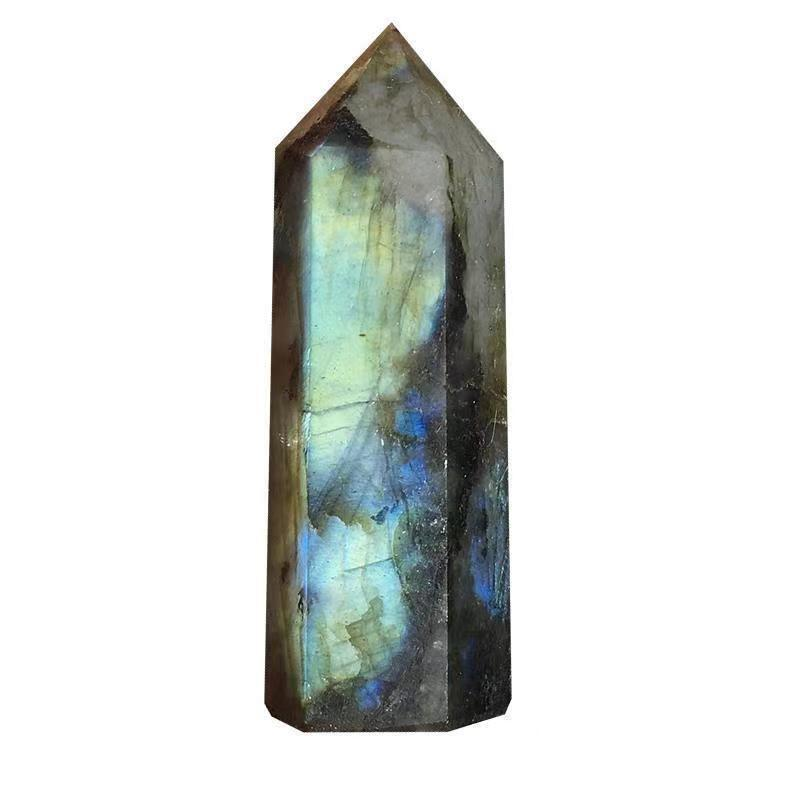 Natural Crystal Point Wand Tower Column Chakra Obelisk Quartz Healing Stone Rock