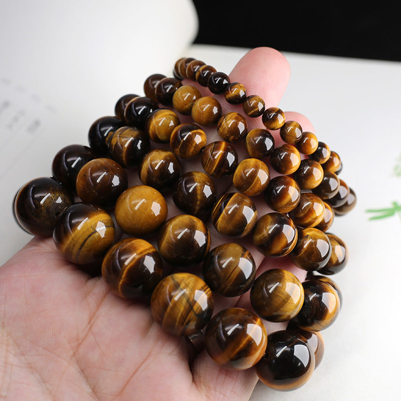 Tiger-Eye Bracelet Wood Alexandrite Tiger Stone Bracelet High Sense Couple Bracelet