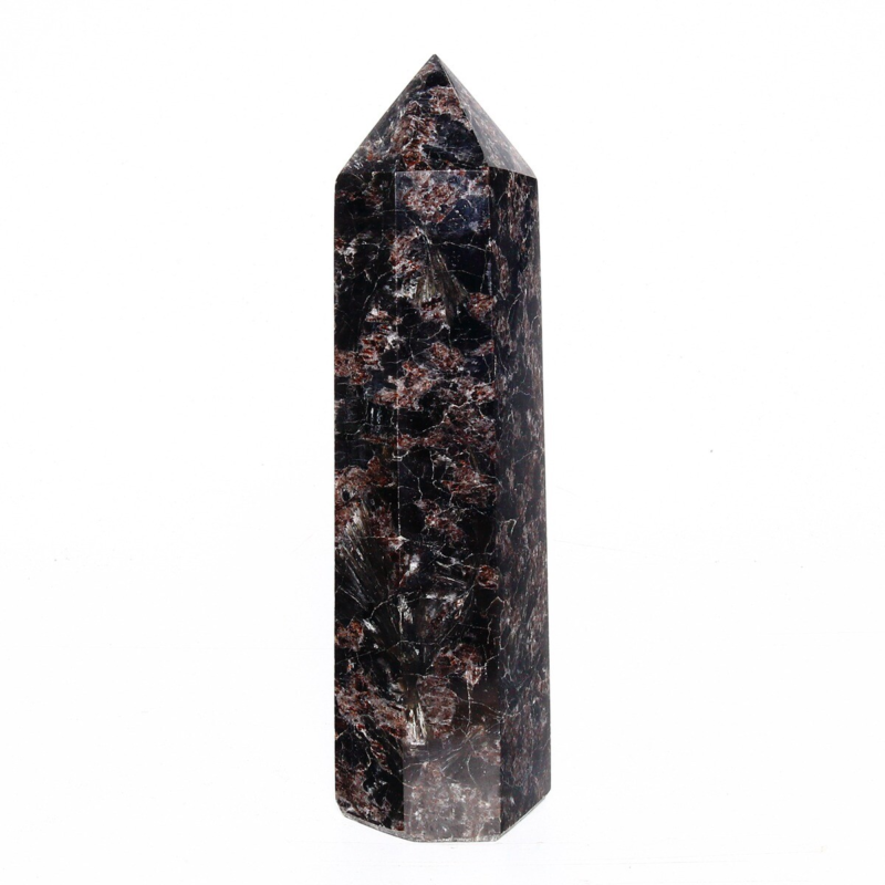 1052g Natural Fireworks Stone Obelisk Quartz Tower Crystal Wand Point Healing