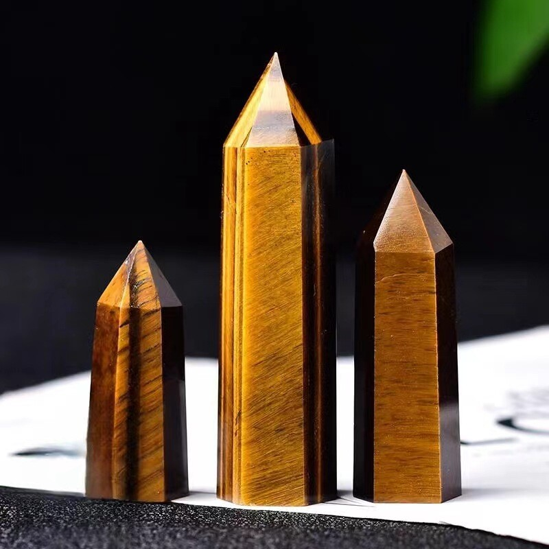 Natural Crystal Point Wand Tower Column Chakra Obelisk Quartz Healing Stone Rock