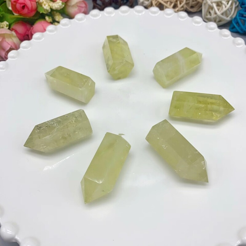Natural Crystal Point Wand Tower Column Chakra Obelisk Quartz Healing Stone Rock