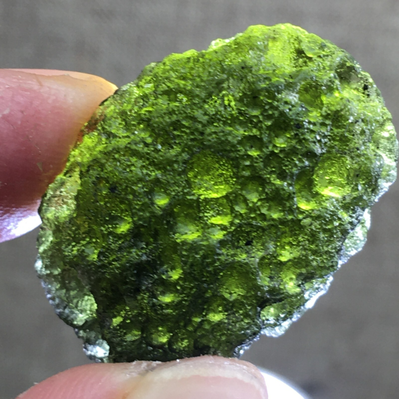 52.1Ct MOLDAVITE From Czech Republic From Meteorite Impact With Chips
