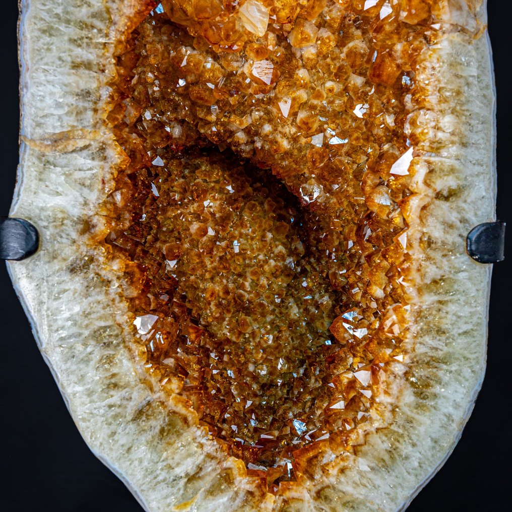 Unique massive Madeira citrine druse, In The Contemporary Interior- 88794 g