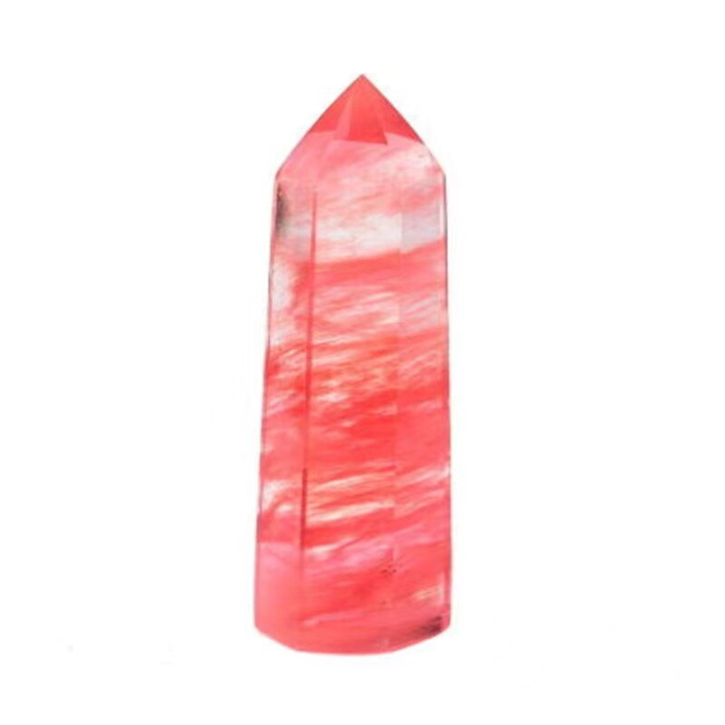 Natural Crystal Point Wand Tower Column Chakra Obelisk Quartz Healing Stone Rock