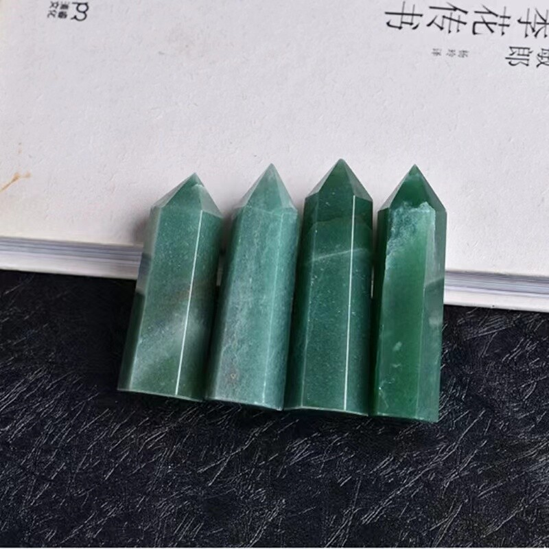 Natural Crystal Point Wand Tower Column Chakra Obelisk Quartz Healing Stone Rock