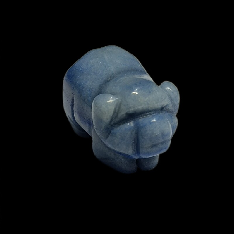 Raw Natural Quartz Crystal Skull Carved Pig Wild Boar Piggy Animal Healing Stone