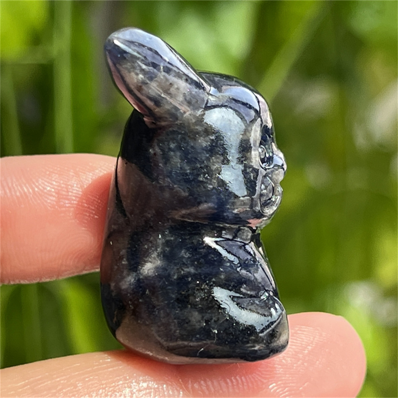 1.5" Natural quartz carved Pikachu skull Quartz crystal skull reiki healing