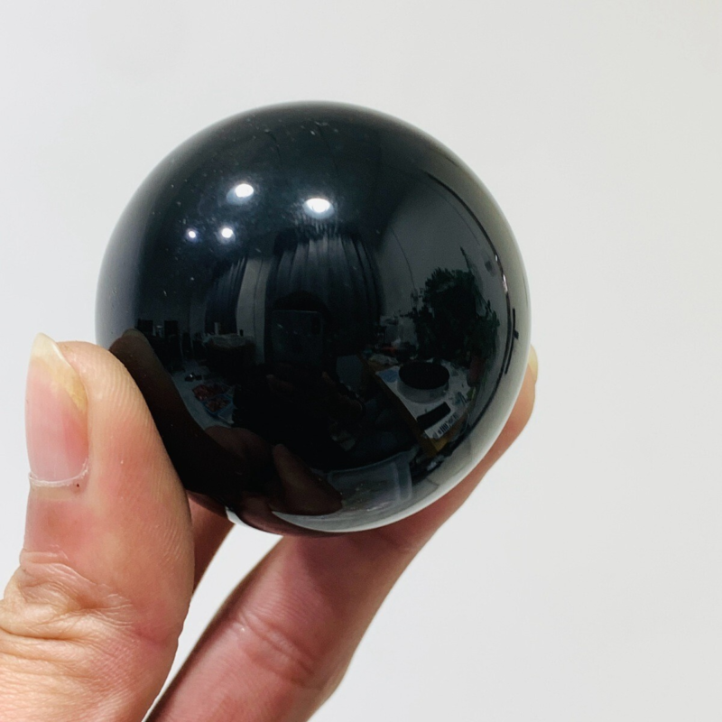 152g Natural Obsidian Quartz Ball Crystal Sphere Meditation Energy Healing