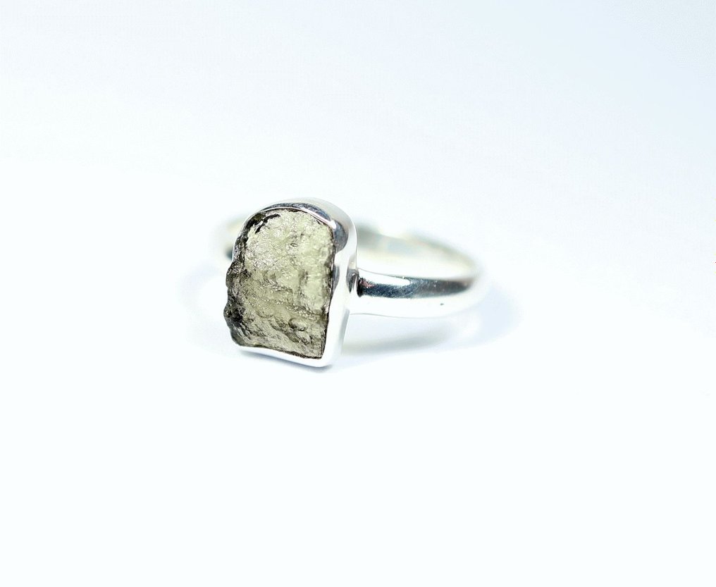 Ring Moldavite / new - 3.08 g - (1)