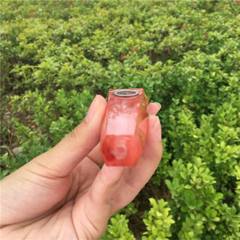 Natural Red Melting Stone Smoking Pipes Quartz Crystal Point Wand Reiki Obelisk