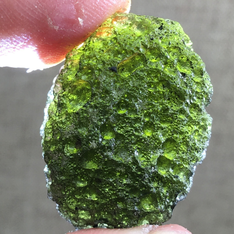 52.1Ct MOLDAVITE From Czech Republic From Meteorite Impact With Chips