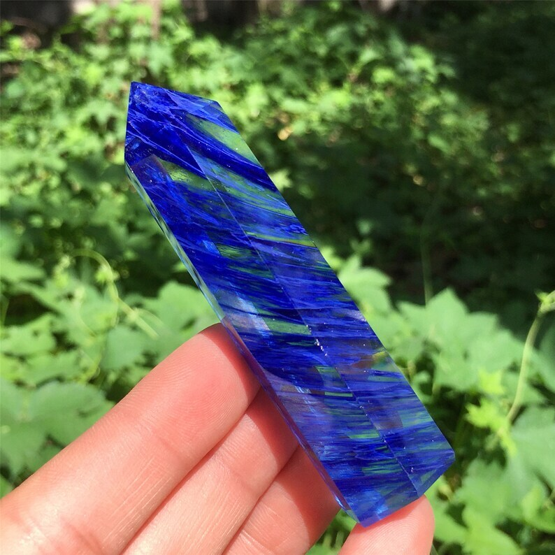 1kg Melting Stone Obelisk Quartz Crystal Wand Point Mineral Specimen Reiki Heal