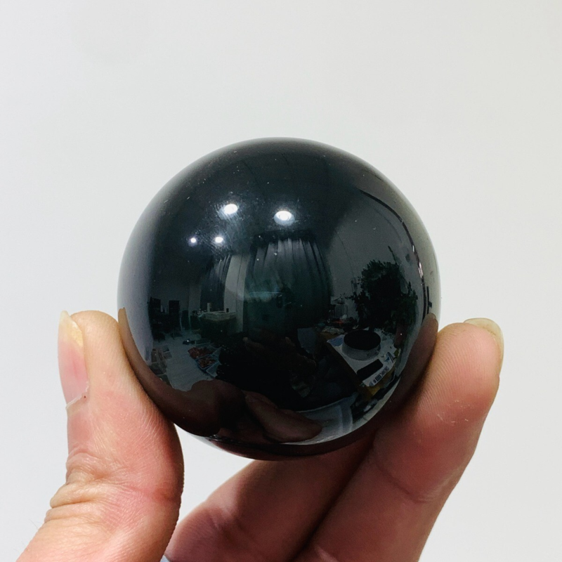 152g Natural Obsidian Quartz Ball Crystal Sphere Meditation Energy Healing