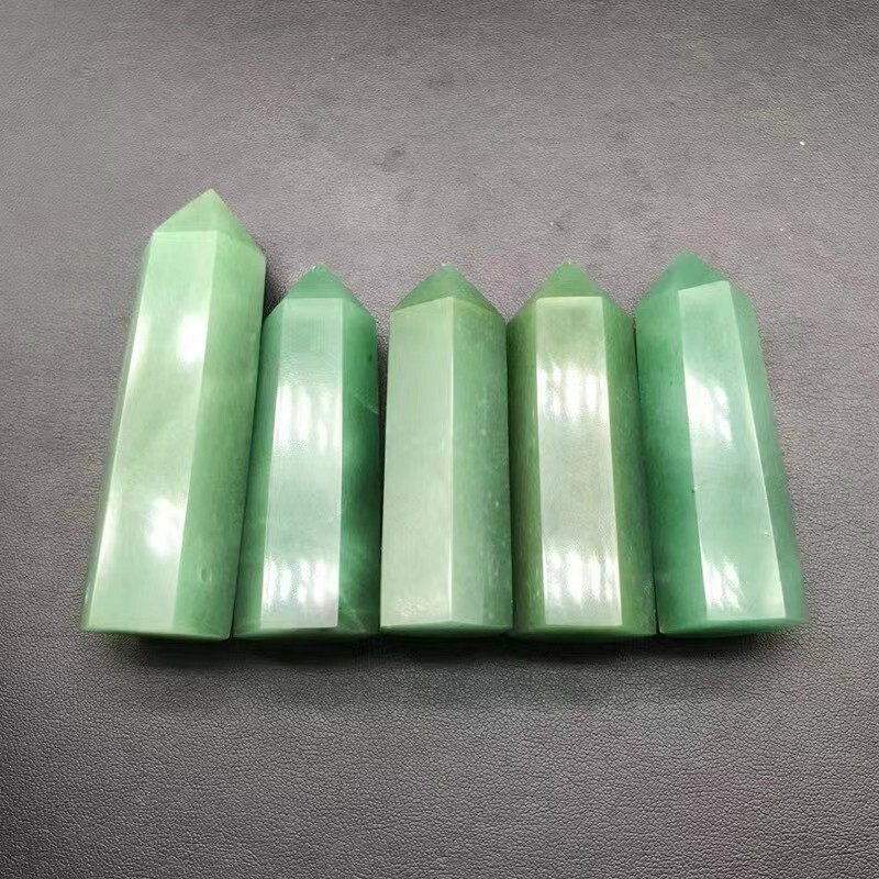 Natural Crystal Point Wand Tower Column Chakra Obelisk Quartz Healing Stone Rock