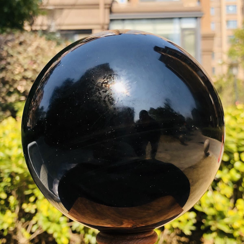 3.71LB Natural Beautiful Silver obsidian ball Quartz Crystal Sphere Healing 345