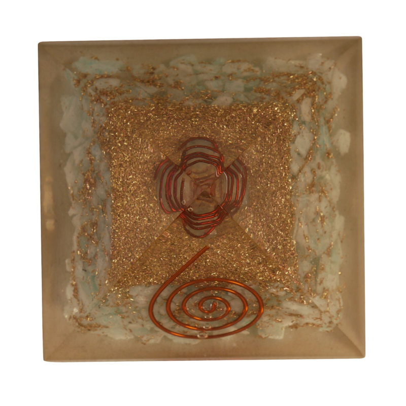Amazonite Gemstone Orgone Pyramid Crystal Energy Generator Free Shipping