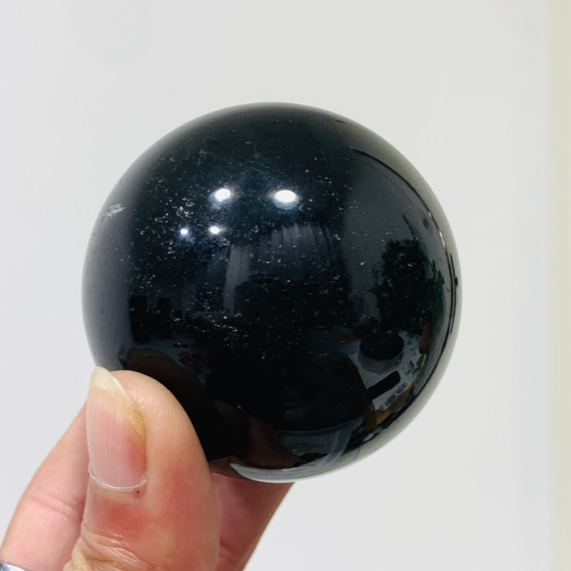 235g Natural Obsidian Quartz Ball Crystal Sphere Meditation Energy Healing